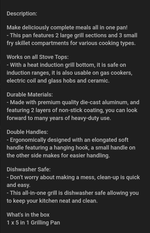 GRILLING PAN 5IN1