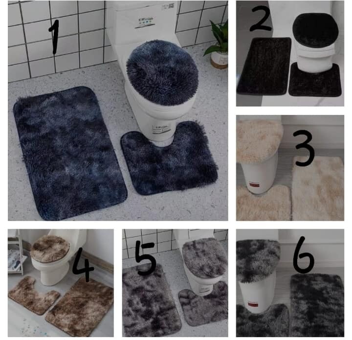 FLUFFY BATHROOM SET