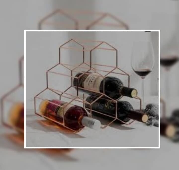 ROSE GOLD WINE RACK