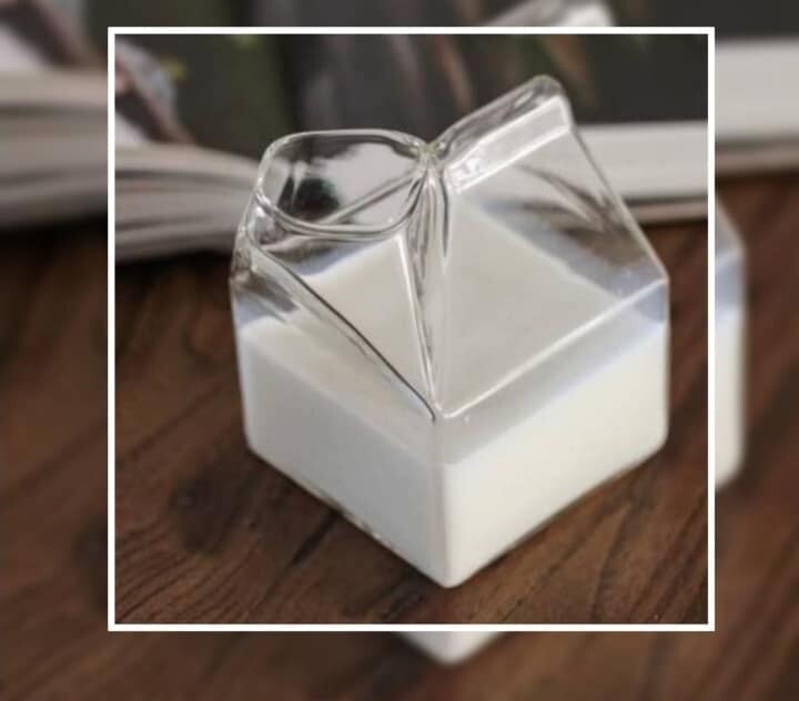 GLASS MILK CARTON 