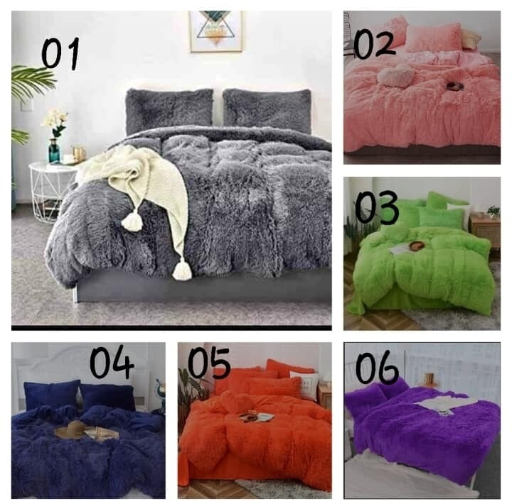 FLUFFY COMFORTER SET- MATERIAL LINED