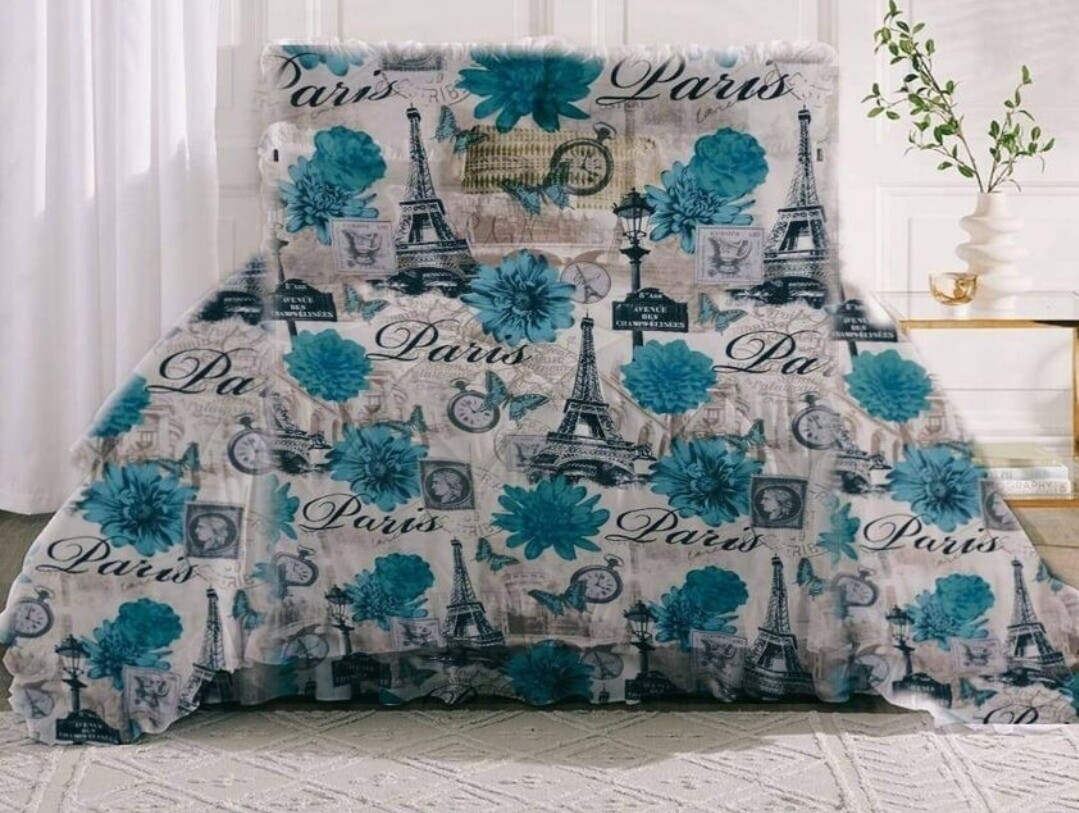 TURQOISE PARIS COMFORTER SET