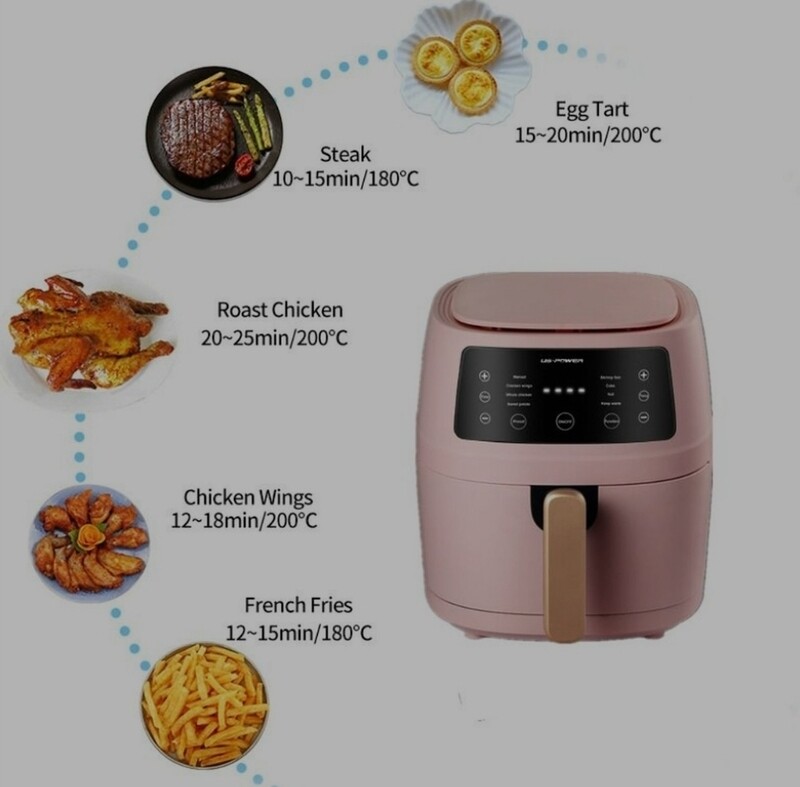 AIRFRYER MATTE BLACK 8L