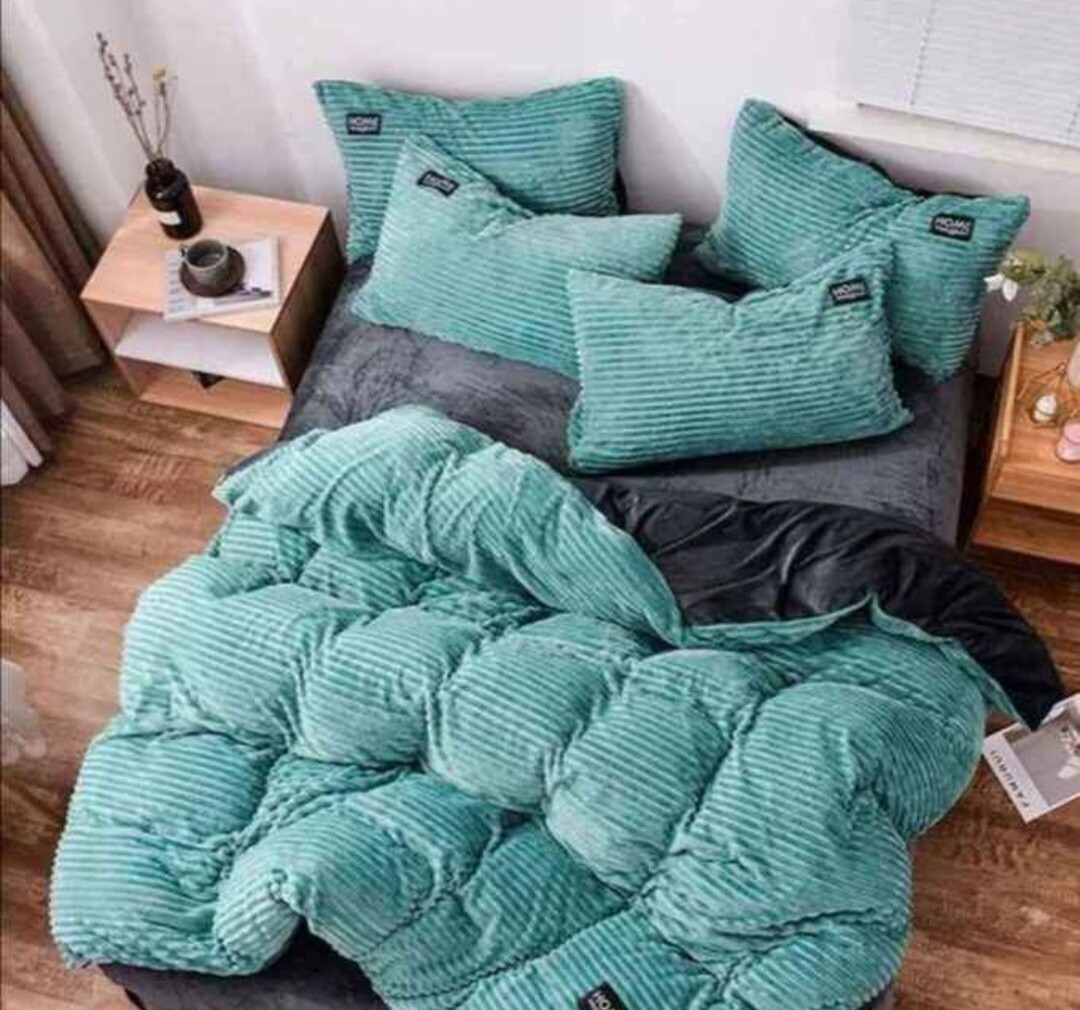 CORDUROY COMFORTER SET KING 7P