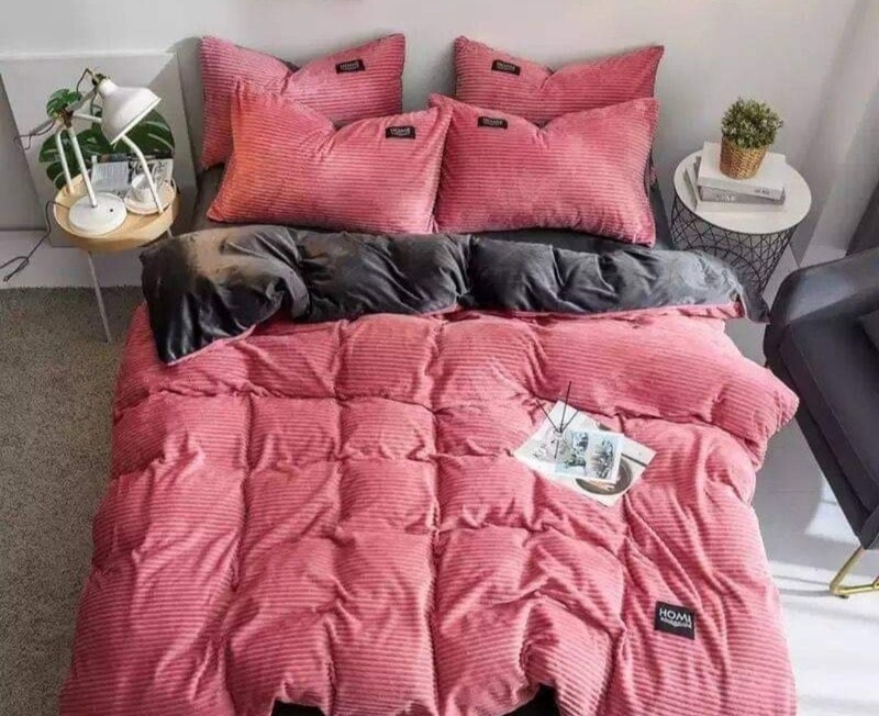 CORDUROY COMFORTER SET KING 7P