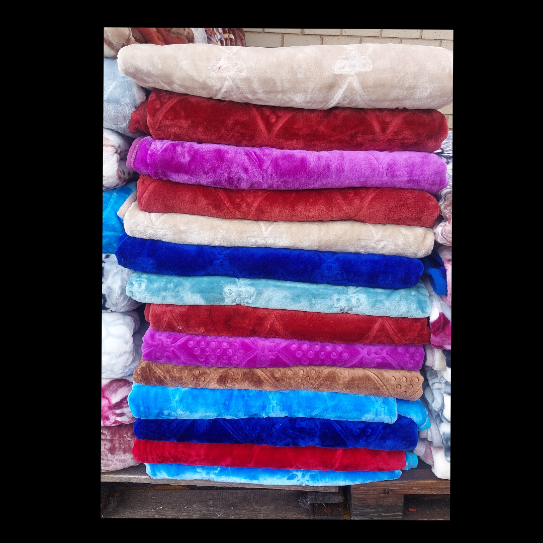 PLAIN MINK EMBOSSED BLANKET