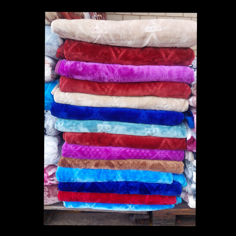 PLAIN MINK EMBOSSED BLANKET