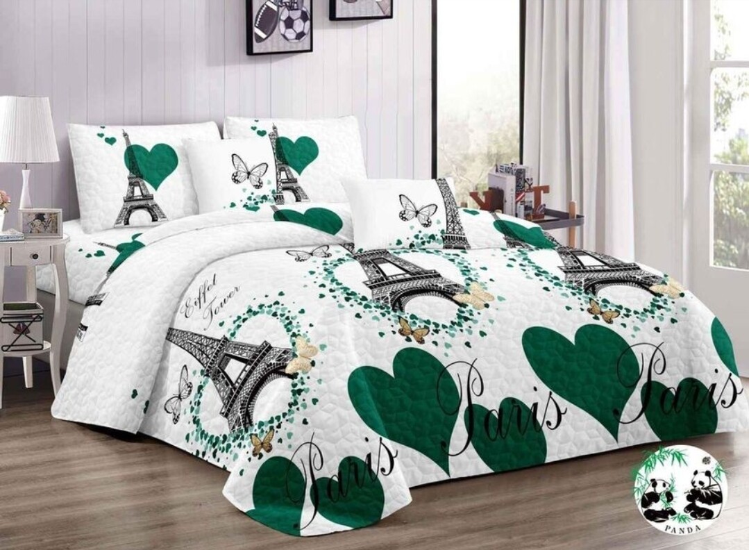 PANDA QUILT- GREEN PARIS