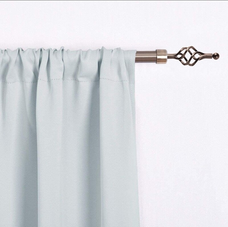 SILVER CURTAIN ROD
