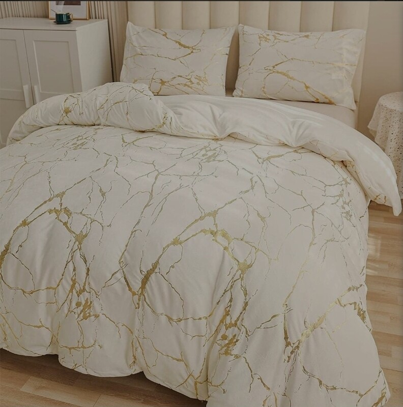MARBLE VELVET COMFORTER KING