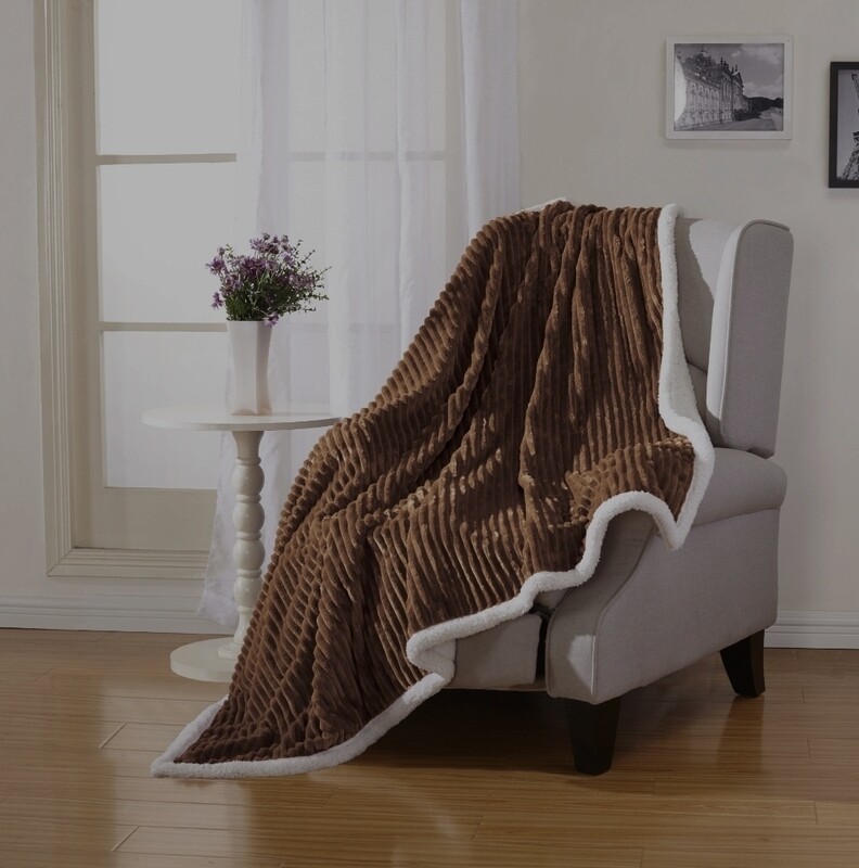 CORDUROY SHERPA BLANKET