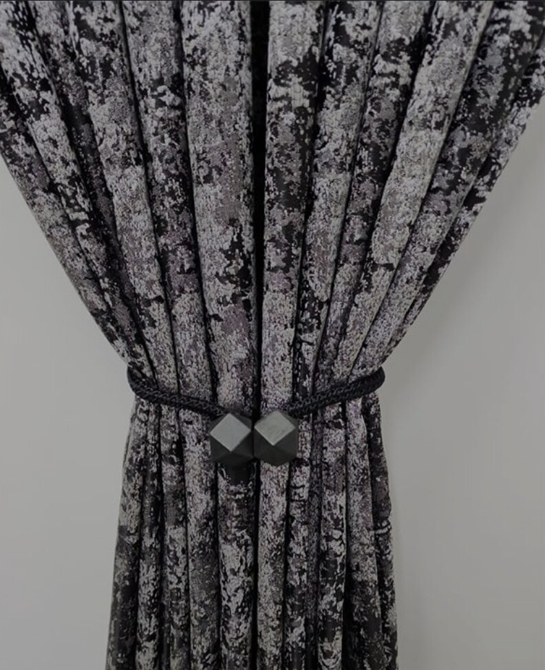 HERMANUS CURTAIN SET SILVER