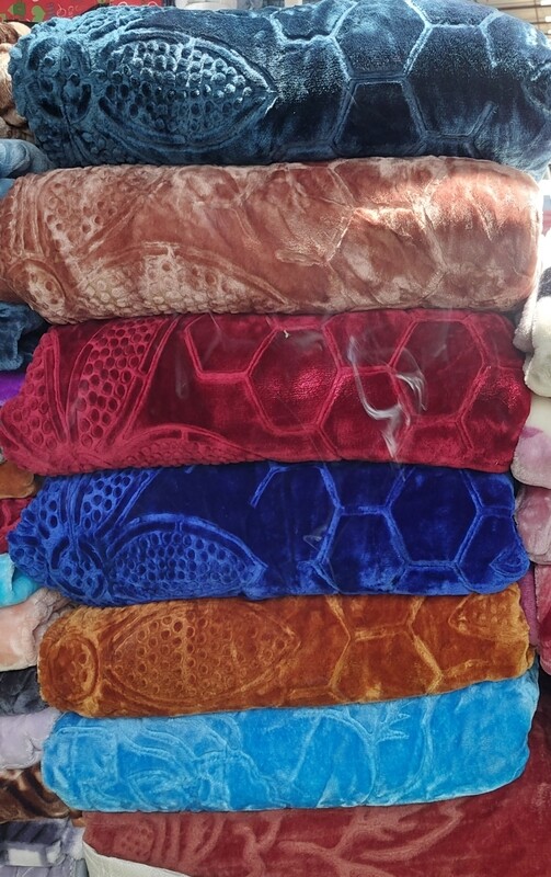 EMBOSSED 2PLY PLAIN MINK BLANKETS