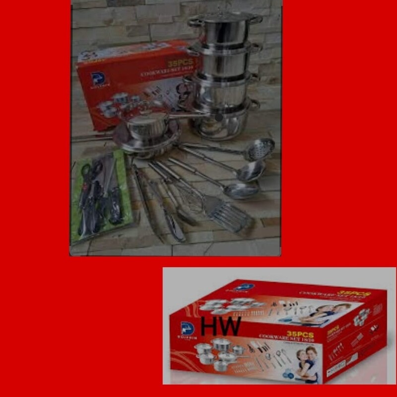 DOLPHIN 35PIECE COOKWARE SET