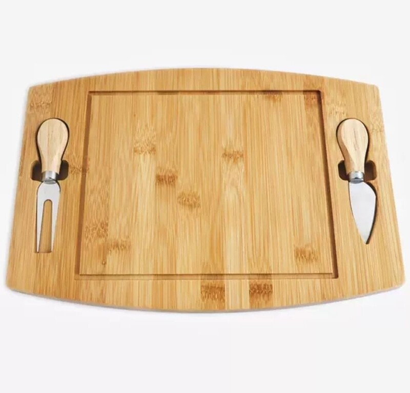 WOODEN CHEESE BOARD SET- 3PIECE