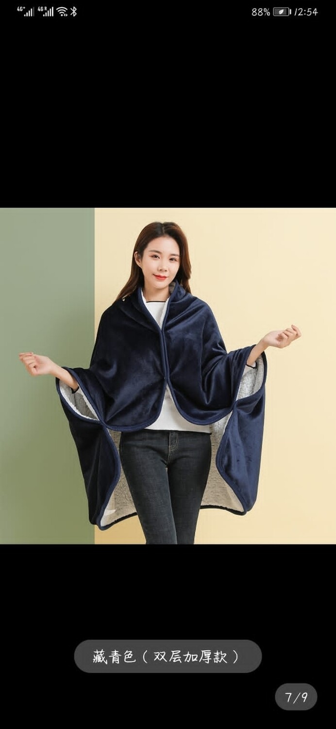 FLEECE SHERPA PONCHO