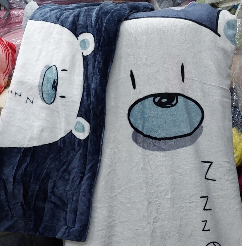 SNOW BEAR VELVET BEDDING SET
