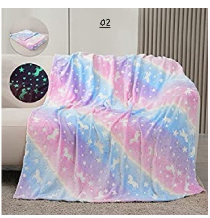 GLOW IN THE DARK FLEECE BLANKET BULK