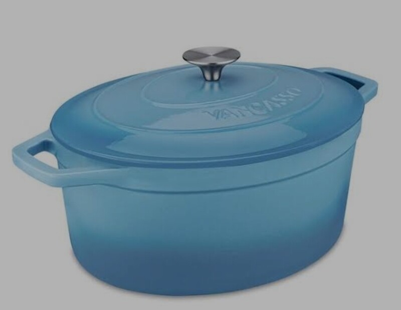 OVAL CAST IRON CASSEROLE