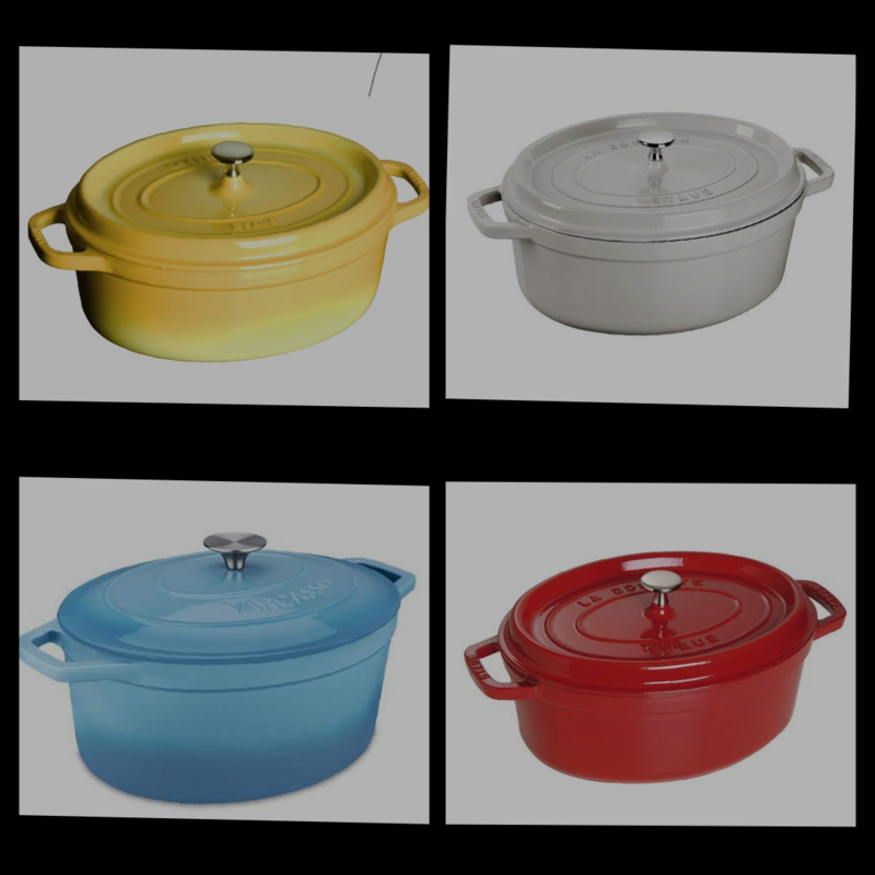 OVAL CAST IRON CASSEROLE