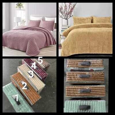 CORDUROY BLANKET SET