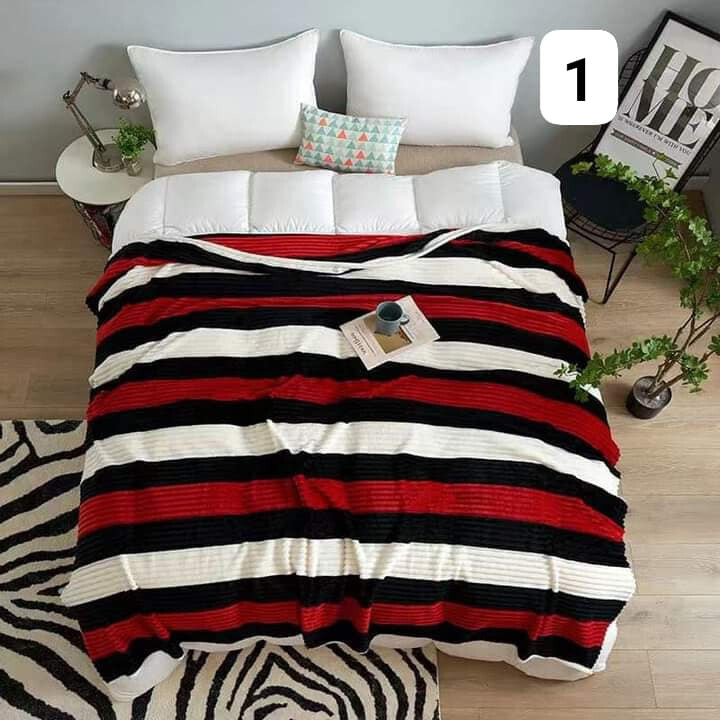 STRIPED SHERPA BLANKETS 