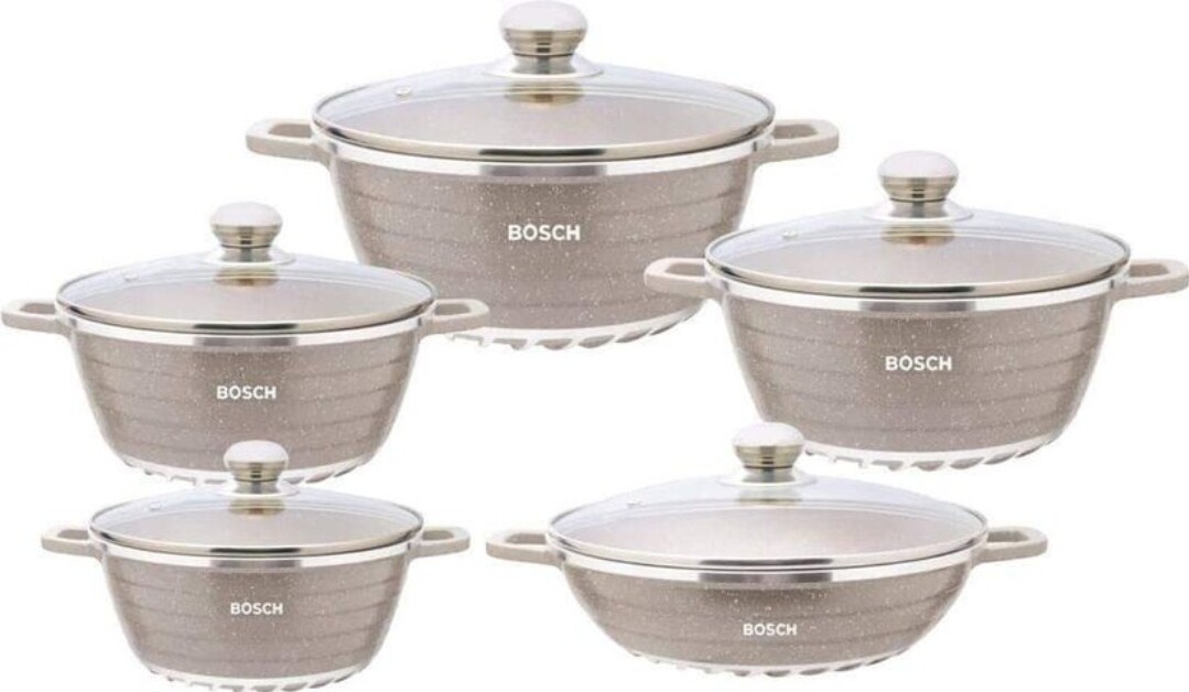 BOSCH GRANITE COOKWARE SET 10P
