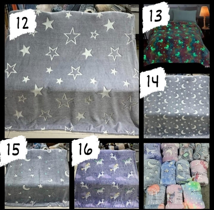 Glow in the dark Fleece Blankets