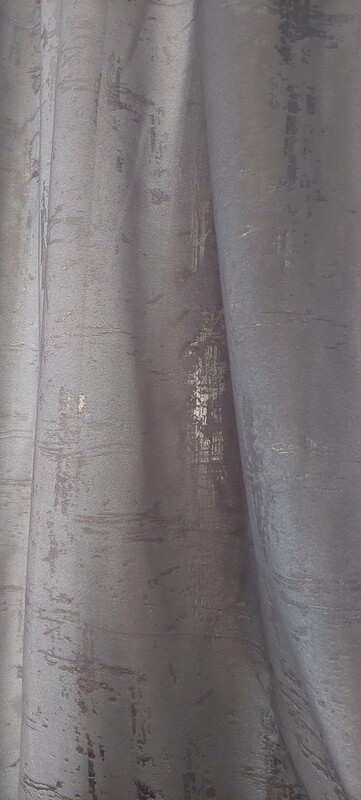 VELVET FOIL SILVER CURTAIN