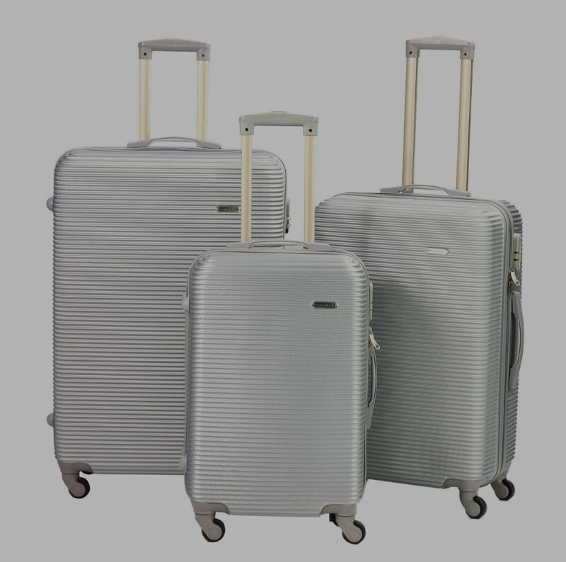 LUGGAGE SET 3 PIECE 28INC.- SILVER