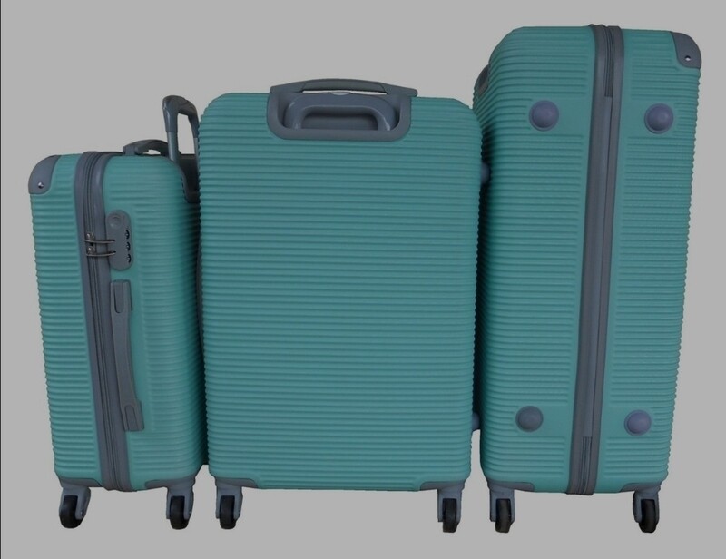 LUGGAGE SET 3 PIECE 28INC.- TURQOISE 