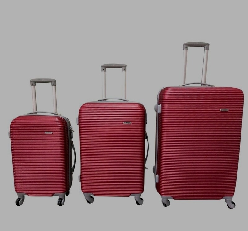 LUGGAGE SET 3 PIECE 28INC.- RED