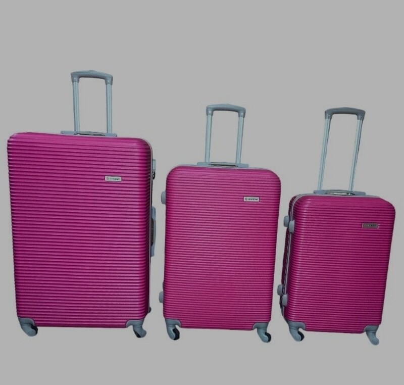 LUGGAGE SET 3 PIECE 28INC.- SWEET PINK