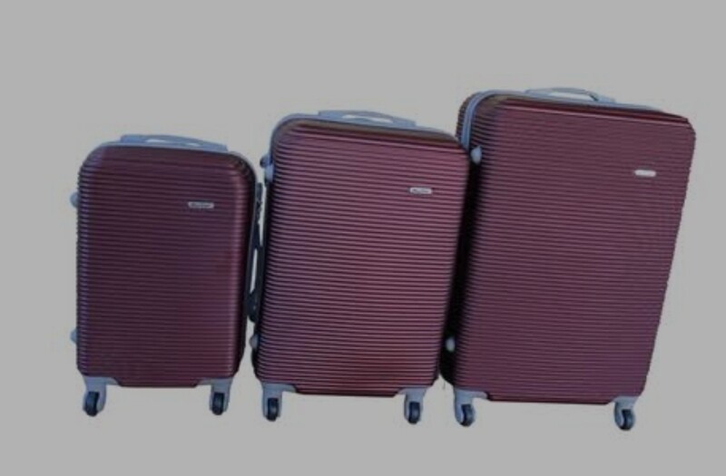 LUGGAGE SET 3 PIECE 28INC.- MAROON