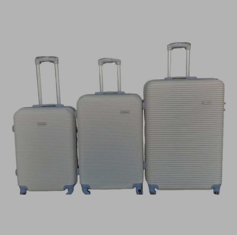 LUGGAGE SET 3 PIECE 28INC.- WHITE