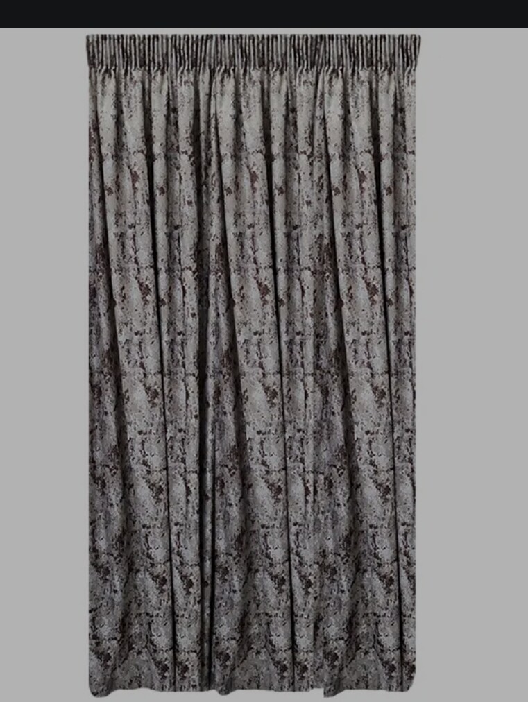 SHIMMER BROWN CURTAIN SET