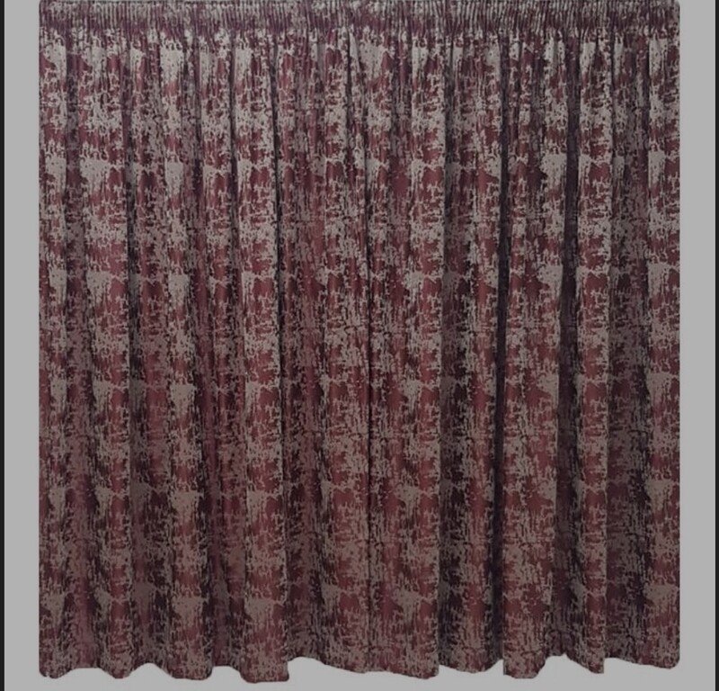 RED FOIL CURTAIN SET- 3M