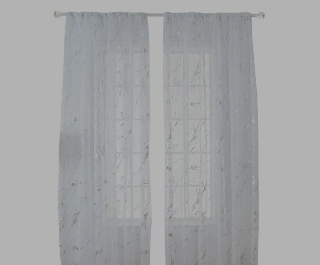 MARBLE SHEER LACE 5M- SILVER
