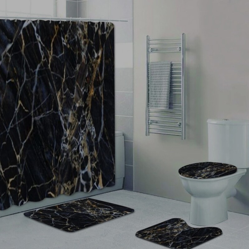 MARBLE BATHROOM SET 4P