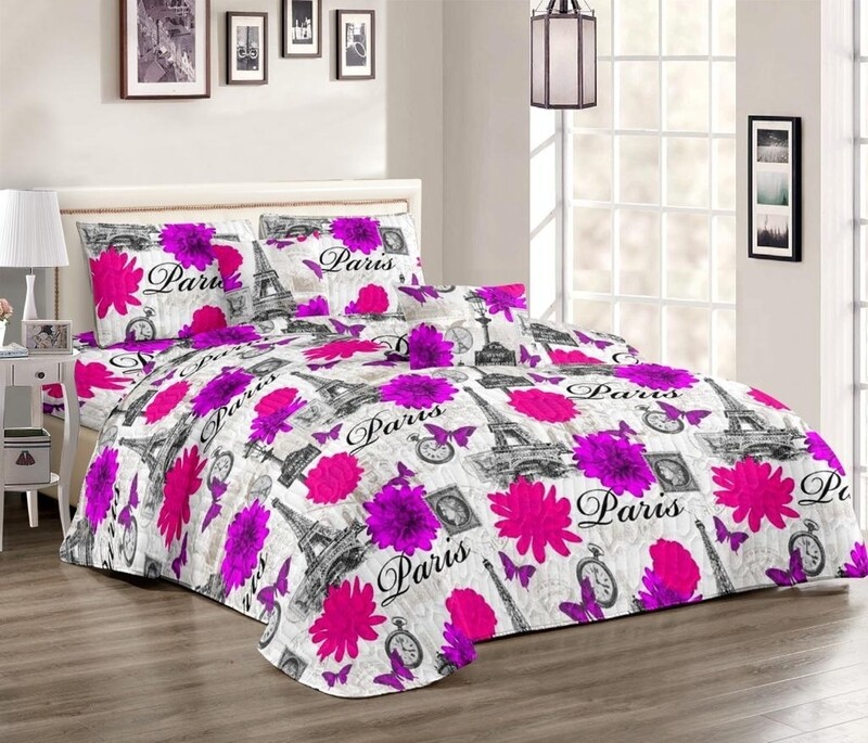 PARIS PINK QUILT SET