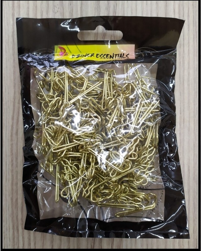 CURTAIN ACCESSORIES- BRASS HOOKS