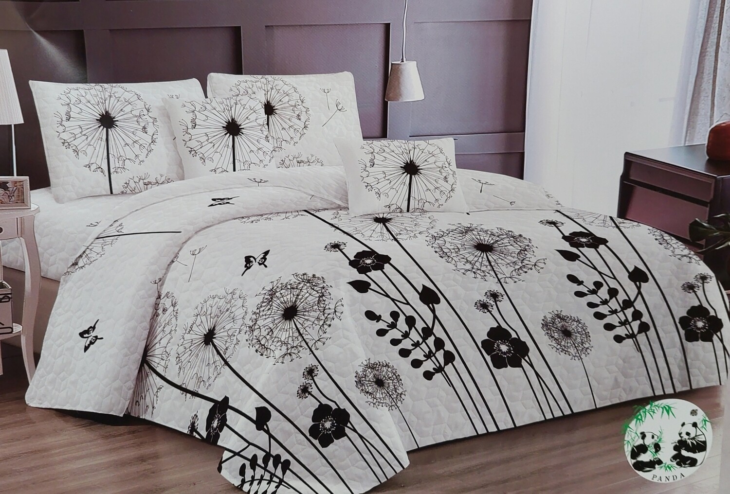 PANDA  QUILT SET- DANDELION 