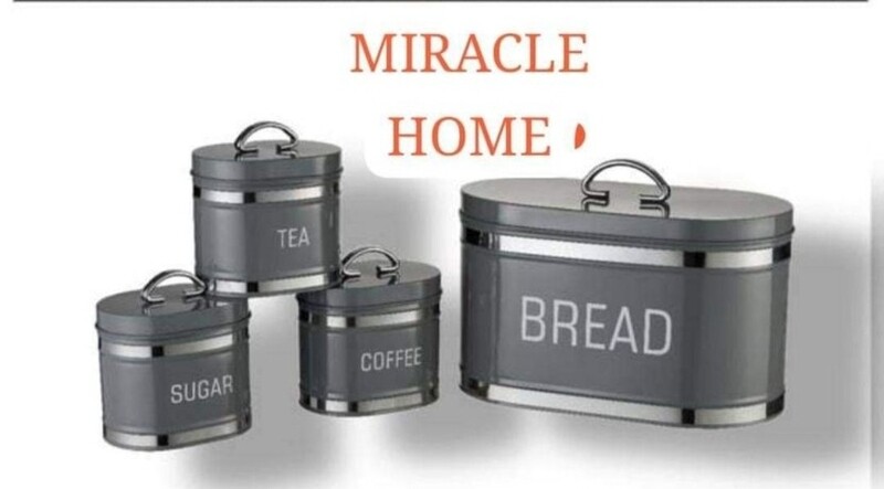 CH RETRO BREADBIN SET- GREY