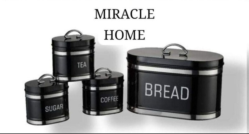 CH RETRO BREADBIN SET- BLACK