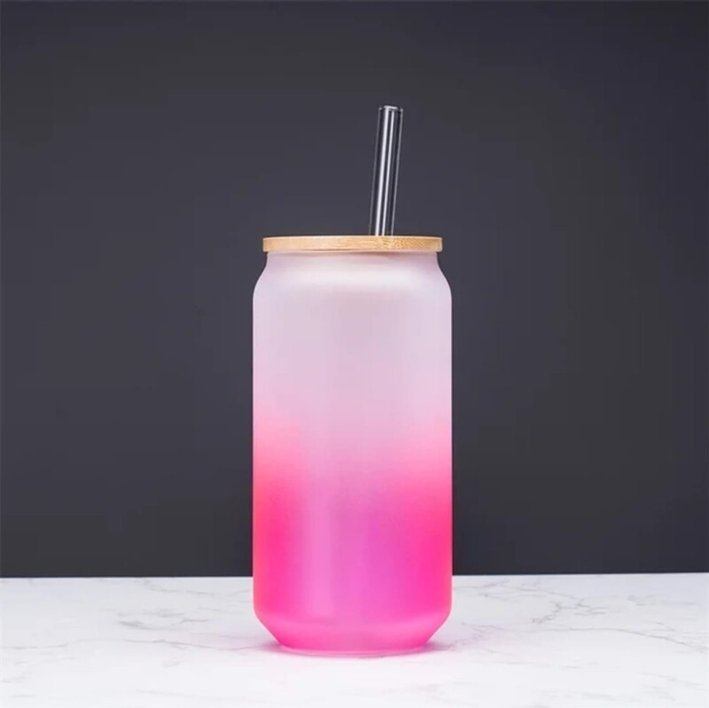 COLOUR GRADIENT BAMBOO GLASS SET