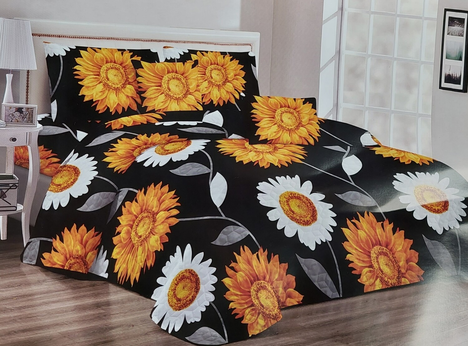PANDA QUILT SET 5P- SUNFLOWER