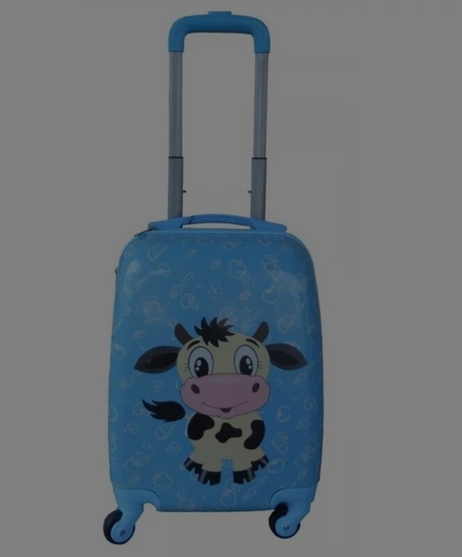 BLUE COW KIDS LUGGAGE BAG
