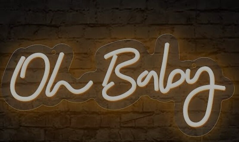 OH BABY LED SIGN