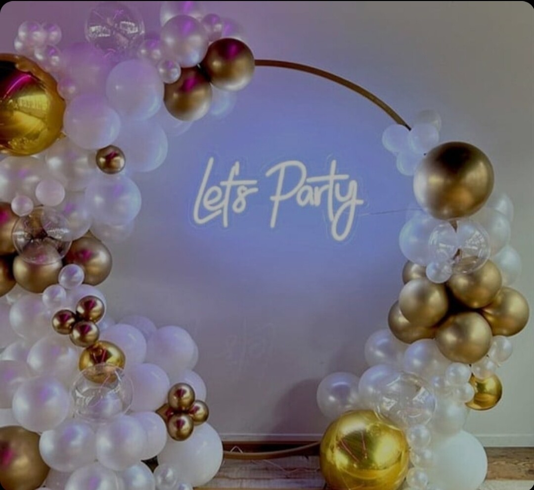 LETS PARTY LED SIGN