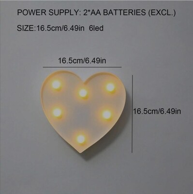 HEART LED SOLID LIGHT